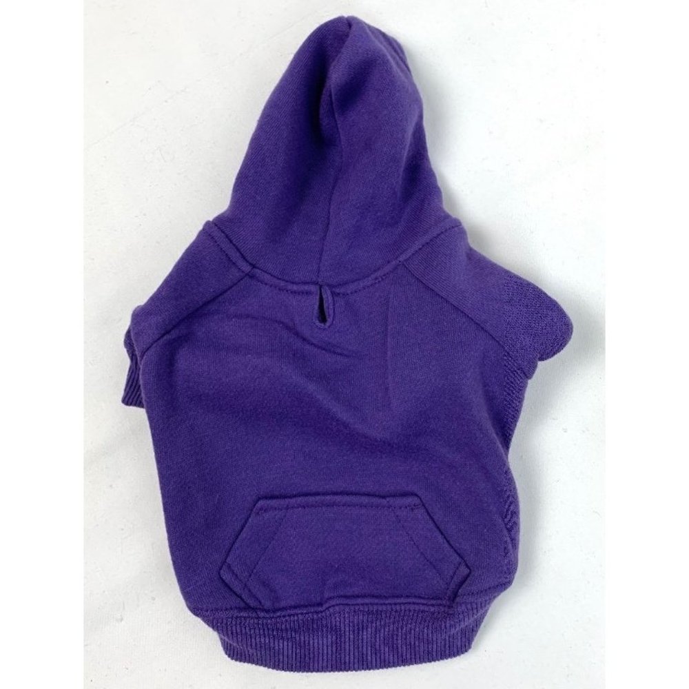 Zack & Zoey Dog Hoodie in XS, L, & XL, purple, NWT
